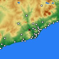 Nearby Forecast Locations - Martorell - Carte