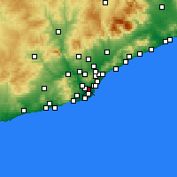 Nearby Forecast Locations - L'Hospitalet de Llobregat - Carte
