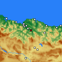 Nearby Forecast Locations - Galdakao - Carte
