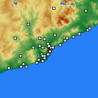 Nearby Forecast Locations - Nou Barris - Carte
