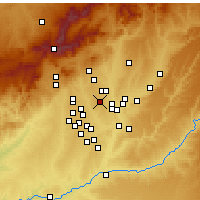 Nearby Forecast Locations - Pinar de Chamartin - Carte