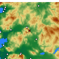 Nearby Forecast Locations - Kırkağaç - Carte