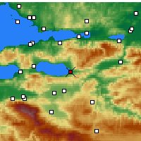 Nearby Forecast Locations - İznik - Carte