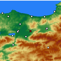Nearby Forecast Locations - Hendek - Carte
