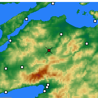 Nearby Forecast Locations - Çan - Carte