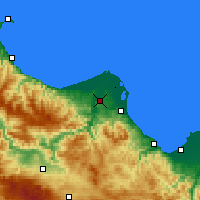 Nearby Forecast Locations - Bafra - Carte