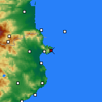 Nearby Forecast Locations - Cadaqués - Carte