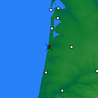 Nearby Forecast Locations - Mimizan - Carte