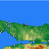 Nearby Forecast Locations - Hacikasim - Carte