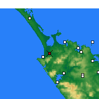 Nearby Forecast Locations - Kaitaia - Carte