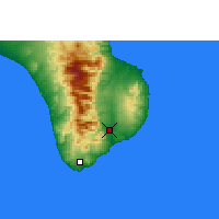 Nearby Forecast Locations - San José del Cabo - Carte