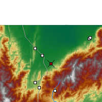Nearby Forecast Locations - La Fría - Carte