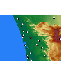 Nearby Forecast Locations - Cochin - Carte