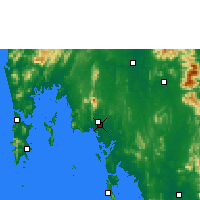 Nearby Forecast Locations - Krabi - Carte
