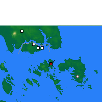 Nearby Forecast Locations - Batam - Carte