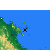 Nearby Forecast Locations - Île Hamilton - Carte