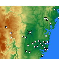 Nearby Forecast Locations - Richmond - Carte