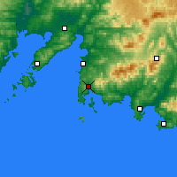 Nearby Forecast Locations - Fokino - Carte