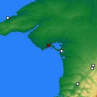 Nearby Forecast Locations - Eupatoria - Carte
