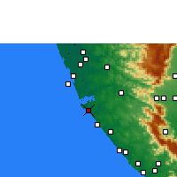 Nearby Forecast Locations - Quilon - Carte