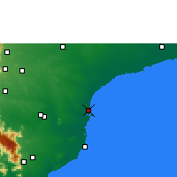 Nearby Forecast Locations - Thoothukudi - Carte