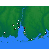 Nearby Forecast Locations - Daphne - Carte