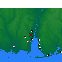Nearby Forecast Locations - Prichard - Carte