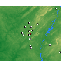 Nearby Forecast Locations - Vestavia Hills - Carte
