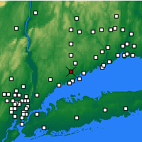 Nearby Forecast Locations - New Canaan - Carte