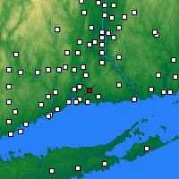 Nearby Forecast Locations - North Branford - Carte