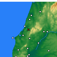 Nearby Forecast Locations - Alcobaça - Carte