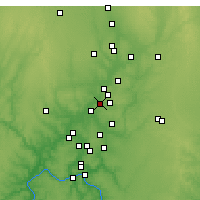 Nearby Forecast Locations - Franklin - Carte