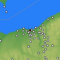 Nearby Forecast Locations - Rocky River - Carte