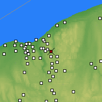 Nearby Forecast Locations - Solon - Carte