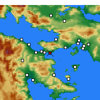 Nearby Forecast Locations - Ágii Theódori - Carte