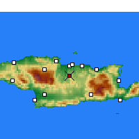 Nearby Forecast Locations - Archánes - Carte