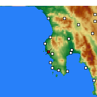 Nearby Forecast Locations - Gargaliáni - Carte