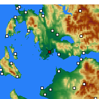 Nearby Forecast Locations - Œniadæ - Carte