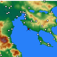 Nearby Forecast Locations - Kallikrátia - Carte