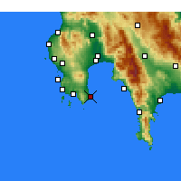 Nearby Forecast Locations - Koróni - Carte