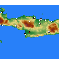 Nearby Forecast Locations - Míres - Carte