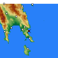 Nearby Forecast Locations - Monemvasia - Carte