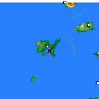 Nearby Forecast Locations - Moúdros - Carte