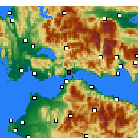 Nearby Forecast Locations - Naupacte - Carte