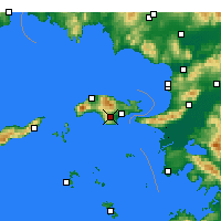 Nearby Forecast Locations - Pythagório - Carte