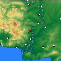 Nearby Forecast Locations - Souflí - Carte