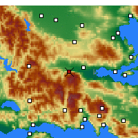 Nearby Forecast Locations - Ypáti - Carte
