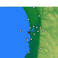 Nearby Forecast Locations - Fremantle - Carte