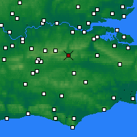 Nearby Forecast Locations - Sevenoaks - Carte
