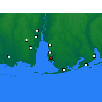 Nearby Forecast Locations - Fairhope - Carte